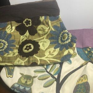 Set of Two Incomplete Fabric Bags for Sewing Projects Whimsigoth